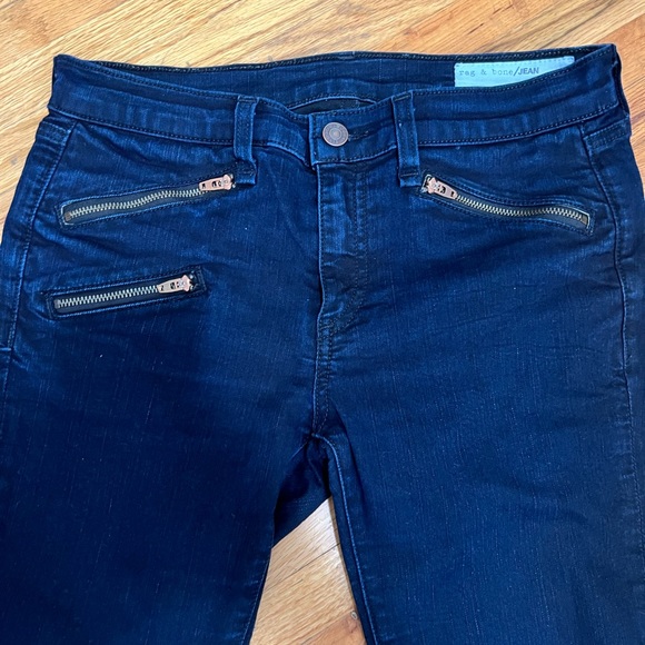 Rag and Bone Moto Zipper Jeans - Picture 2 of 8
